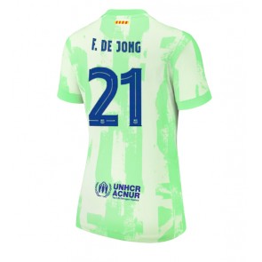 Barcelona Frenkie de Jong #21 Rezervni Dres za Ženska 2024-25 Kratak Rukavima